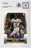 Oneil Cruz Signed Pirates 2023 Bowman Baseball Card #19 - (Beckett / Auto 10)