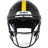 TJ Watt Autographed Pittsburgh Steelers SpeedFlex Helmet Beckett Witness 50944