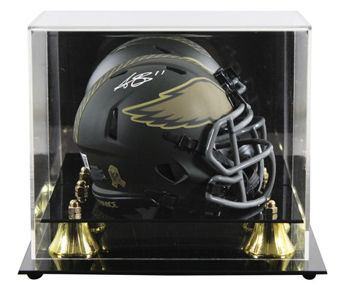 Eagles A.J. Brown Signed Salute to Service IV Speed Mini Helmet W/ Case BAS Wit