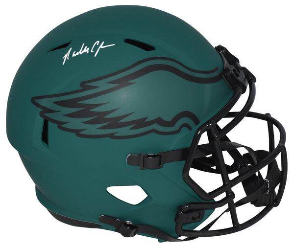 RANDALL CUNNINGHAM SIGNED PHILADELPHIA EAGLES RAVE FULL SIZE HELMET BECKETT