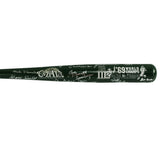 1969 New York Jets Alumni Signed Cooperstown '69 World Champs SB Green Bat