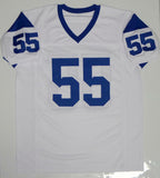 Maxie Baughan Autographed White Pro Style Jersey w/ Insc- Jersey Source Auth