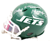 New York Sack Exchange Autographed New York Jets Speed Mini Helmet - JSA W