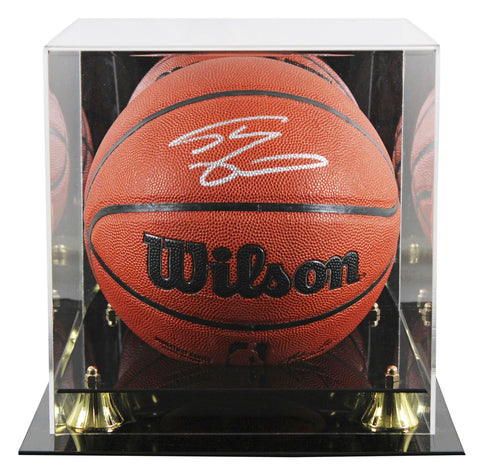 Lakers Shaquille O'Neal Signed Wilson Signature Series Basketball W/ Case BAS W