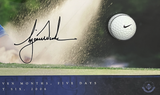 Tiger Woods Autographed "Youngest to 50" Break Through Display UDA LE 50