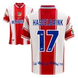 Jimmy Floyd Hasselbaink Signed Atletico Madrid Soccer Jersey 17 with Beckett COA
