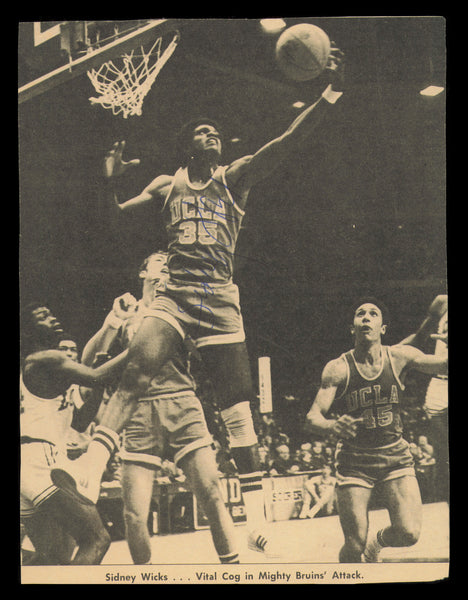 Sidney Wicks Autographed Signed 6x8 Magazine Photo UCLA SKU #237904