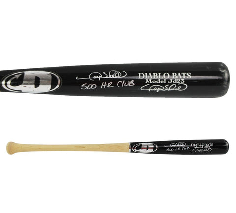 Gary Sheffield Signed New York Yankees Diablo Black MLB Bat - Insc