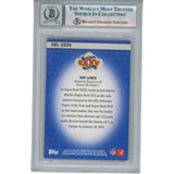 Ray Lewis Autographed 2011 Topps Super Bowl #SB-XXV Trading Card Beckett 53052