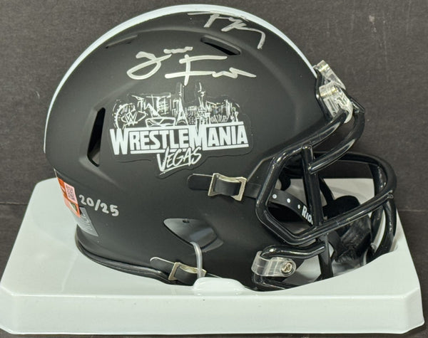 Jacob Fatu Signed Riddell Wrestlemania 42 Mini Helmet LE /25 Auto Fanatics COA