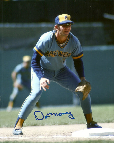 Brewers DON MONEY Signed 8x10 Photo #9 AUTO - 1982 World Series & AL Champ