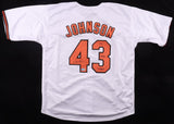 Jim Johnson Signed Baltimore Orioles Jersey Inscribed "2xSaves Leader"/ Beckett