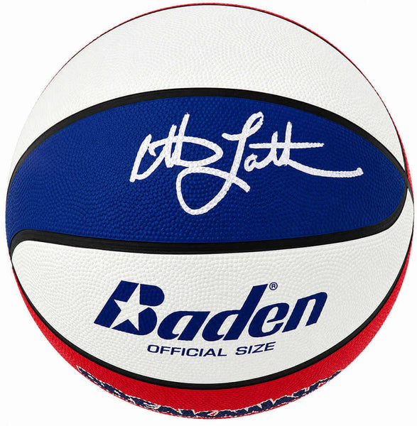 Christian Laettner Signed Baden Red, White & Blue Full Size Basketball -(SS COA)