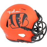 Ja'Marr Chase Autographed Cincinnati Bengals Rave Mini Helmet Beckett 50795