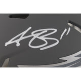 AJ Brown Autographed Philadelphia Eagles Slate Mini Helmet Beckett Witness 48831