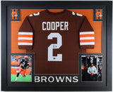 Amari Cooper Signed Cleveland Browns 35x43 Custom Framed Jersey (Beckett)