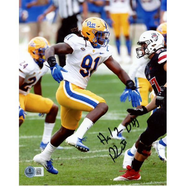 Patrick Jones Autographed/Signed Pittsburgh Panthers 8x10 Photo Beckett 49816