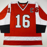Signed LCB Line Reggie Leach Bobby Clarke Bill Barber Jersey PSA COA