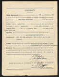 Lynn St. John HOF Signed 1931 Contract Ohio State & Michigan JSA 198965