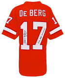 Steve DeBerg Signed Orange T/B Custom Football Jersey w/Fire The Cannons -SS COA