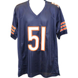 Dick Butkus Autographed/Signed Pro Style Size XL Navy Jersey JSA 57029