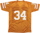 TEXAS RICKY WILLIAMS AUTOGRAPHED ORANGE JERSEY "98 HEISMAN" BECKETT QR 237064