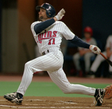 Chuck Knoblauch Signed Minnesota Twins Jersey Inscribed "91 AL ROY" (JSA COA)