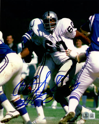 Otis Sistrunk Autographed/Signed Oakland Raiders 8x10 Photo Beckett 57653
