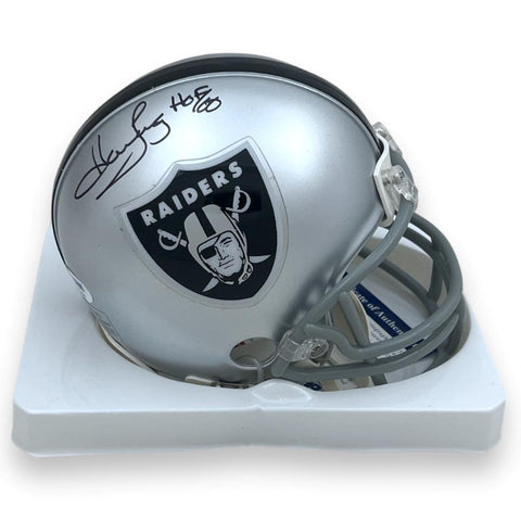 Raiders Howie Long Autographed Signed Mini Helmet with HOF - PSA DNA