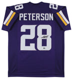 Adrian Peterson Authentic Signed Purple Pro Style Jersey Signed on #8 BAS Wit