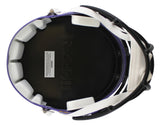 Vikings Fran Tarkenton "HOF" Signed F/S Speed Rep Helmet W/ Case BAS Witnessed
