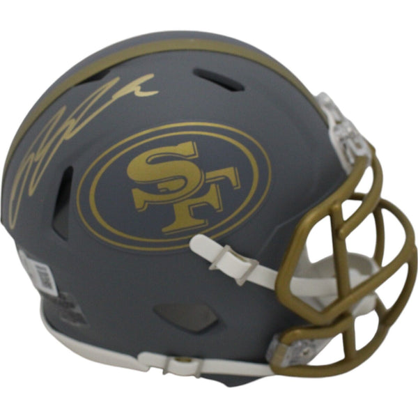 Ricky Pearsall Autographed San Francisco 49ers Slate Mini Helmet Beckett 48007