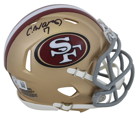 49ers Charvarius Ward Authentic Signed Speed Mini Helmet BAS Witnessed