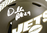 Darrelle Revis Signed Jets Salute to Service Speed Mini Helmet - Beckett W Holo