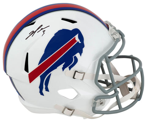 Damar Hamlin Signed Bills Riddell Full Size Speed Replica Helmet -(SCHWARTZ COA)