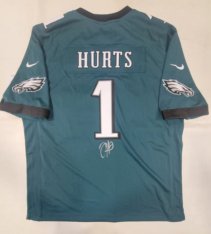 JALEN HURTS SIGNED PHILADELPHIA EAGLES SUPER BOWL NIKE SCREENPRINT XL JERSEY