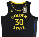 Warriors Stephen Curry Signed Black Jordan Brand Nike Swingman Jersey BAS Wit