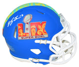 SYDNEY BROWN SIGNED PHILADELPHIA EAGLES SUPER BOWL LIX 59 MINI HELMET BECKETT