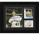 Tom Seaver Signed Yankees Framed 8x10 B&W w/ Cutout MLB Photo w/ "Terrific"