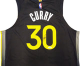 WARRIORS STEPHEN CURRY AUTOGRAPHED NIKE AUTHENTIC CITY JERSEY 48 JSA 235683