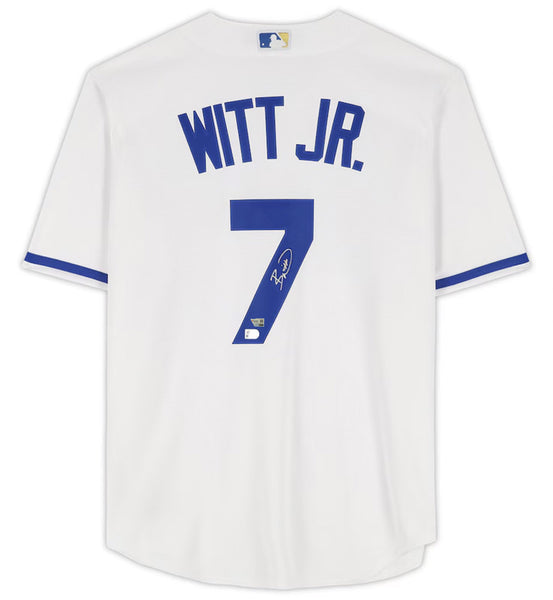 Bobby Witt Jr. Autographed Kansas City Royals White Nike Replica Jersey Fanatics