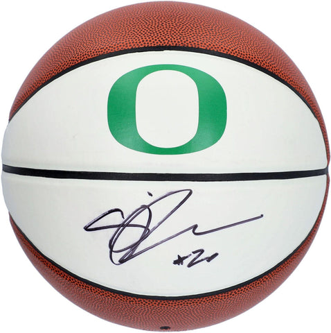Sabrina Ionescu Oregon Ducks Autographed White Panel Basketball