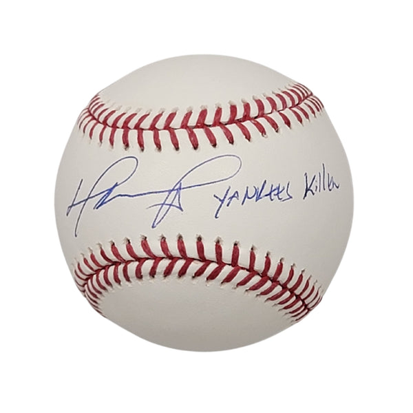 David Ortiz Autographed Boston Red Sox MLB Baseball W/Yankees Killer Beckett