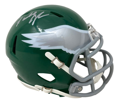 Randall Cunningham Signed Philadelphia Eagles Throwback Mini Speed Helmet BAS