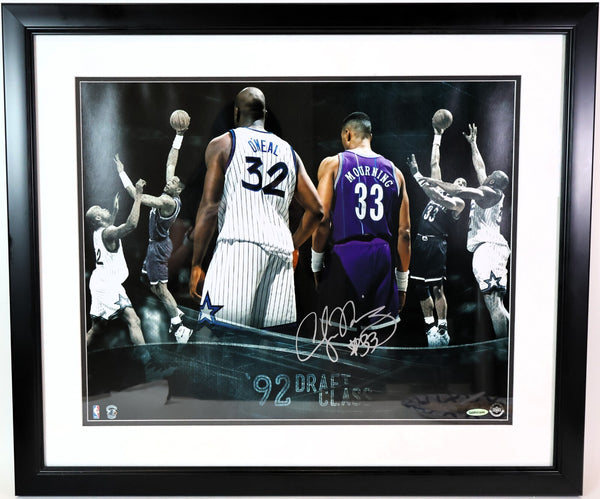 Alonzo Mourning Autographed 16x20 Framed Photo - Charlotte Hornets | UDA COA