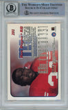 Ron Dayne Signed Wisconsin Badgers 2000 Fleer #201 Beckett 40474
