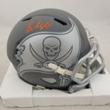 BAKER MAYFIELD SIGNED TAMPA BAY BUCCANEERS SLATE SPEED MINI HELMET BECKETT QR