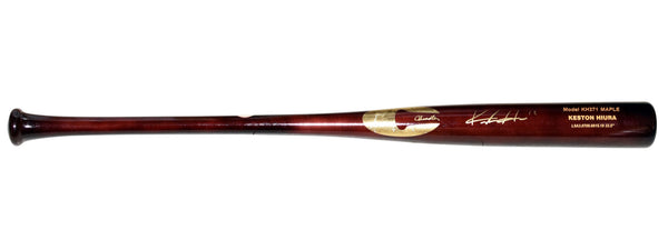 KESTON HIURA SIGNED DODGERS BREWERS CHANDLER PLAYER MODEL BASEBALL BAT BECKETT