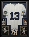 FRAMED SUEDE ALEX RODRIGUEZ AUTOGRAPHED SIGNED NEW YORK YANKEES JERSEY JSA COA