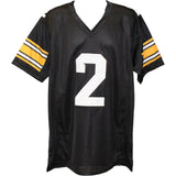 Kaleb Johnson Autographed College Style Black Sz XL Jersey Beckett Witness 51672